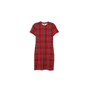 H&M NEW $35 M 10 Plaid Midi Bodycon Academia Preppy Dress School Girl